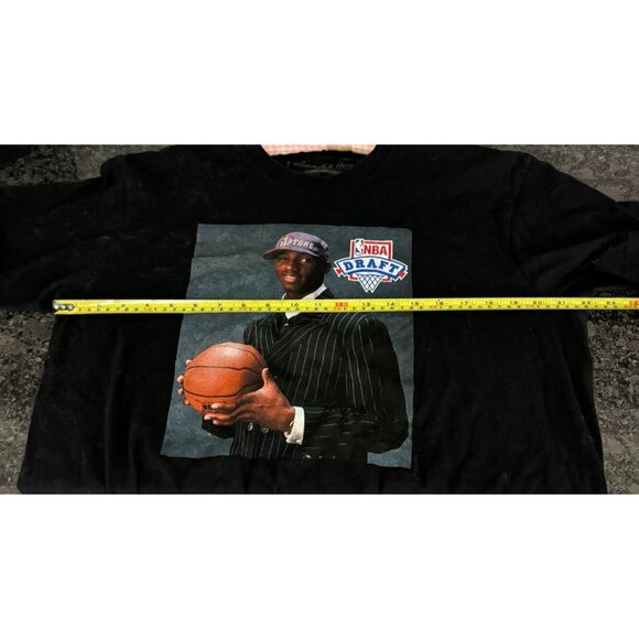 Tracy Mcgrady Mitchell & Ness Draft Raptors  T shirt NBA Mens Large Black - Picture 9 of 10